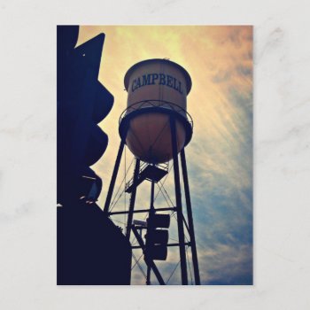 This Is Campbell Ca  Campbell Water Tower Postcard by ForEverProud at Zazzle