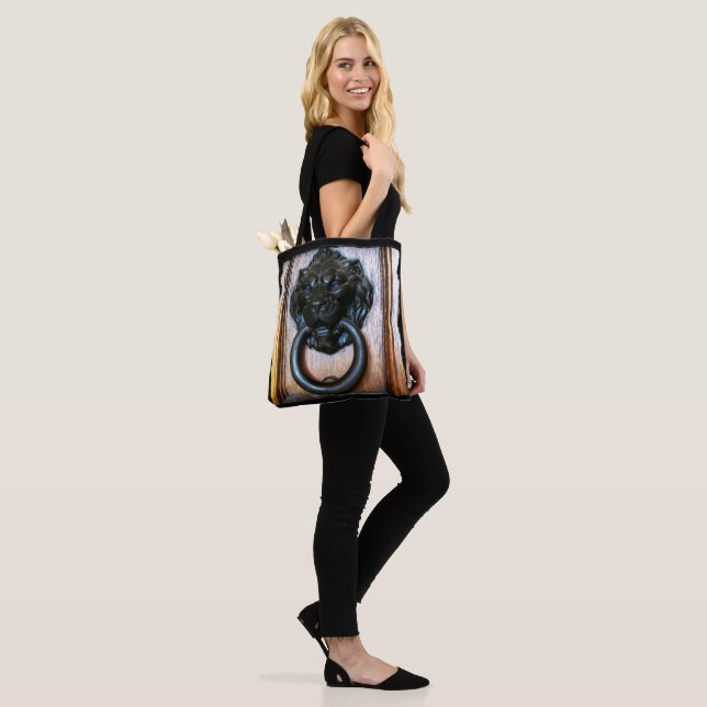 This is Campbell CA, Historic Ansley House Knocker Tote Bag (On Model)