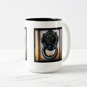This is Campbell CA, Historic Ansley House Knocker Two-Tone Coffee Mug