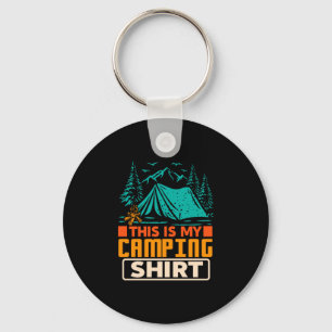 This is camping shirt funny camper vintage keychain
