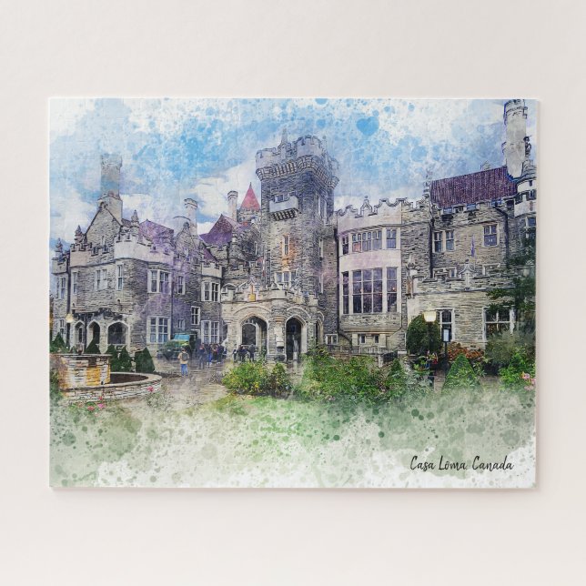 This is Casa Loma, Toronto, Canada  Jigsaw Puzzle (Horizontal)