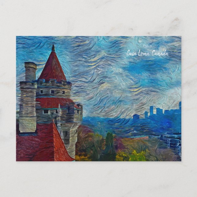 This is Casa Loma, Toronto, Canada  Postcard (Front)