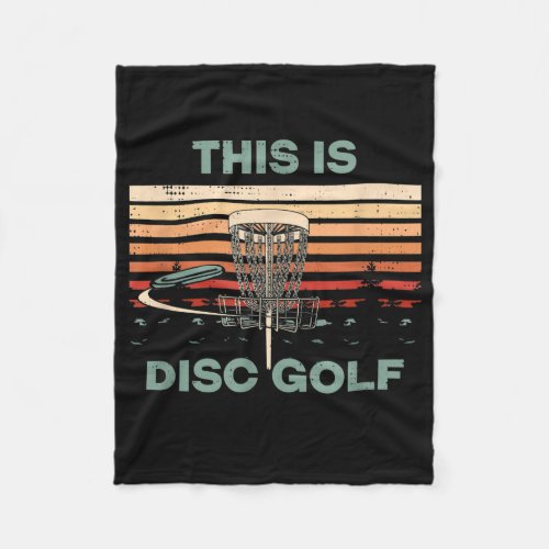 This is Disc Golf Disc Golf Outdoor Game Disc Fleece Blanket
