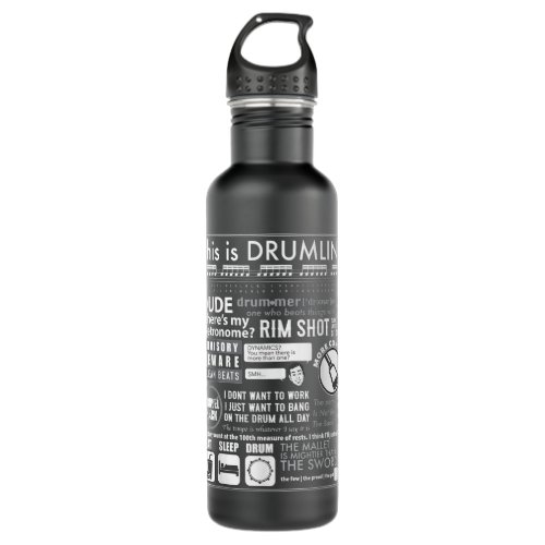 This Is Drumline _ Funny Drum Line Sayings _ Memes Stainless Steel Water Bottle
