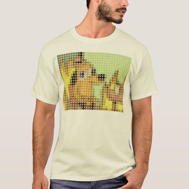 This Is Fine Meme pixeldot T-Shirt (Front)