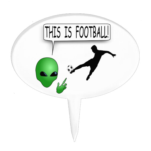 This Is Football Cake Topper (Front)