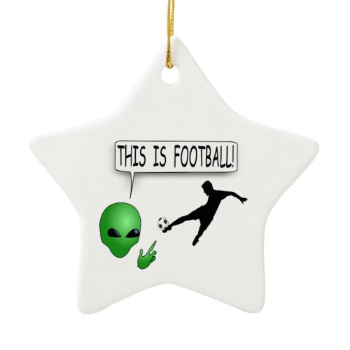 This Is Football Ceramic Ornament