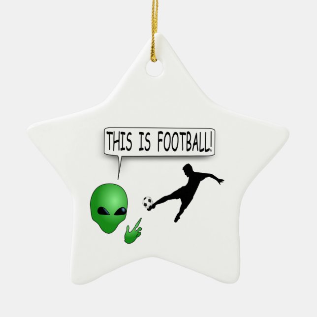 This Is Football Ceramic Ornament (Front)