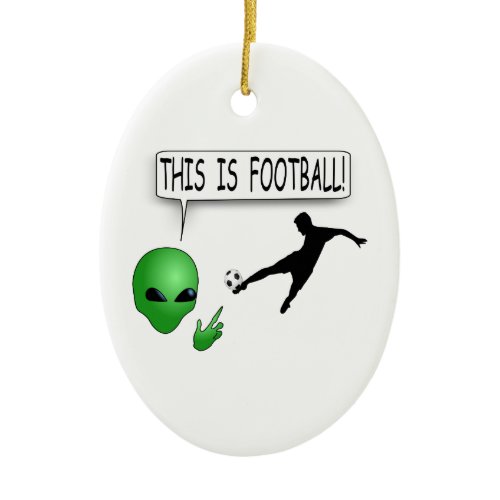 This Is Football Ceramic Ornament
