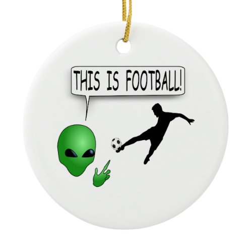 This Is Football Ceramic Ornament