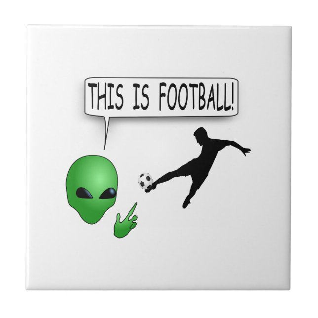 This Is Football Ceramic Tile (Front)