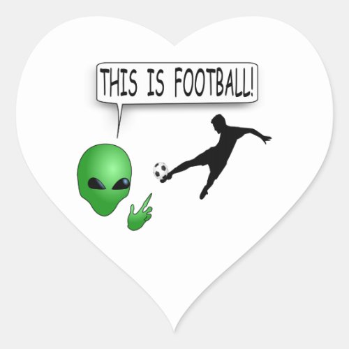 This Is Football Heart Sticker