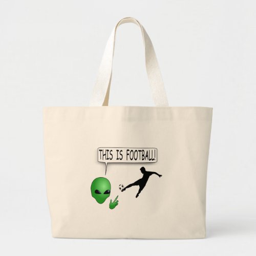 This Is Football Large Tote Bag