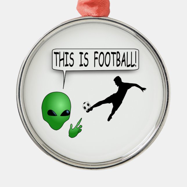 This Is Football Metal Ornament (Front)