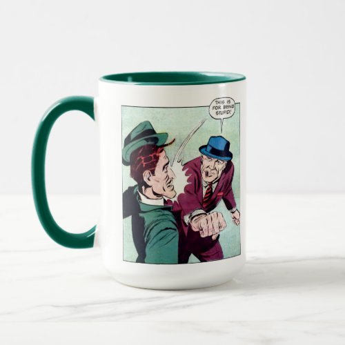This Is For Being Stupid Vintage Gangster Comics Mug