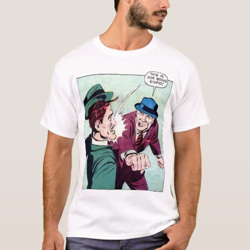 This Is For Being Stupid Vintage Gangster Comics T_Shirt