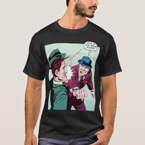 This Is For Being Stupid Vintage Gangster Comics T_Shirt