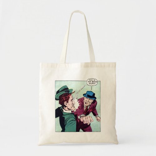 This Is For Being Stupid Vintage Gangster Comics Tote Bag