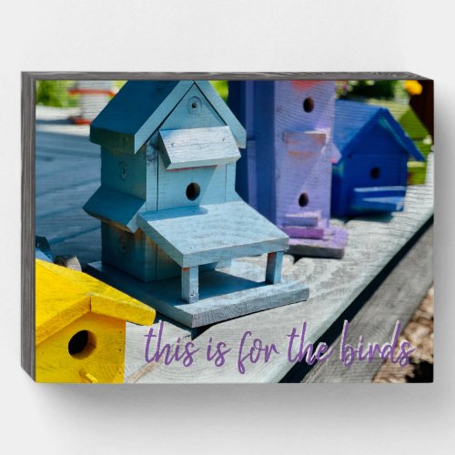 This is for the birds _ Birdhouses Wooden Box Sign