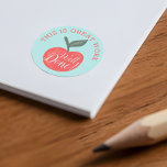 This Is Great Work, Well Done Red Apple Teacher Classic Round Sticker<br><div class="desc">Theses are the perfect stickers to give out to your students for a job well done!. Perfect to add onto their assignments or homework, etc. Our design feature as a fun red apple against a teal blue background. The words “ This is great work, well done” is added. All artwork...</div>