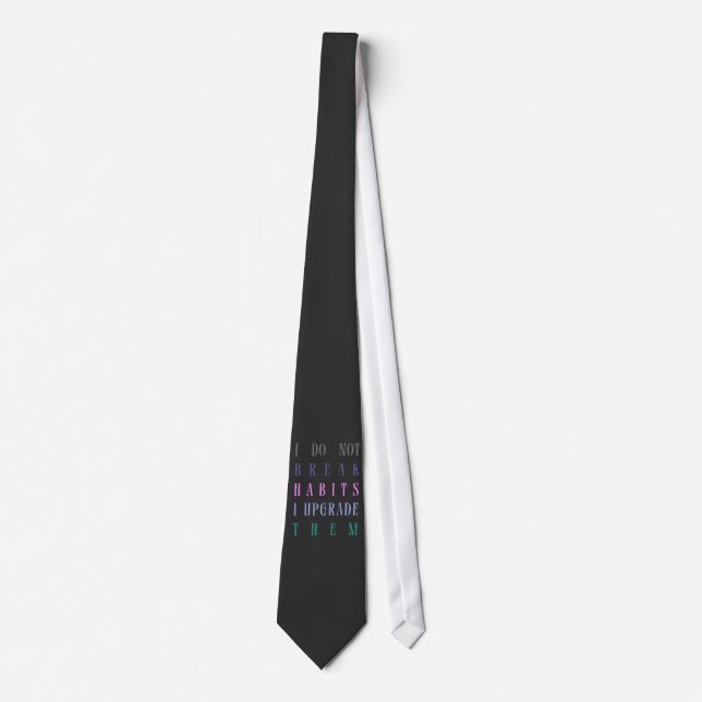 This is Habit Tshirt Neck Tie (Front)
