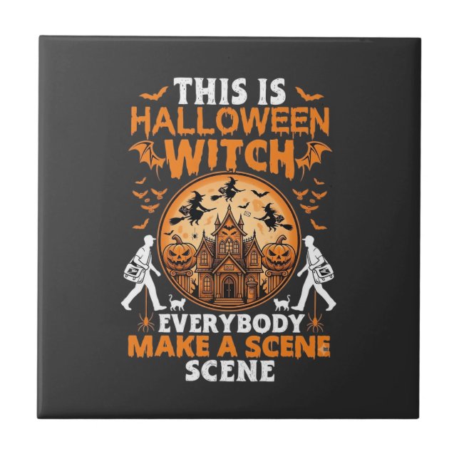 This is Halloween Ceramic Tile (Front)