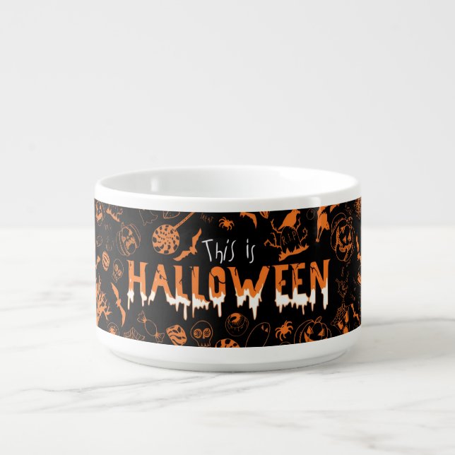 "This is Halloween – Spooky Style for the Bold🎃" Bowl (Center)