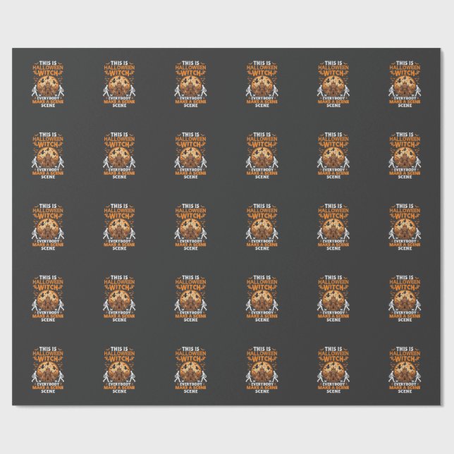 This is Halloween Wrapping Paper (Flat)