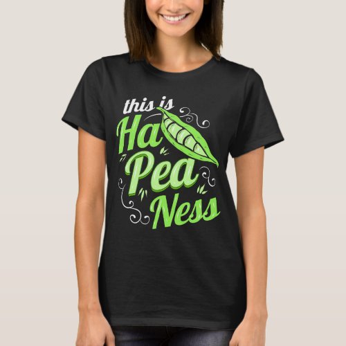 This Is Happiness With Peas Veggies 2Go Vegan T_Shirt