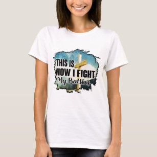This is How I Fight My Battles Christian Cross T-Shirt