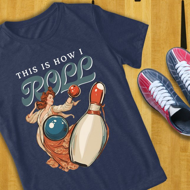 This is how I Roll Bowling T-Shirt Tri-Blend Shirt (Creator Uploaded)
