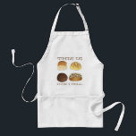 This is How I Roll Dinner Bread Rolls Funny Foodie Adult Apron<br><div class="desc">Illustration features a delicious assortment of dinner bread rolls (classic dinner roll, kaiser roll, pumpernickel roll, and whole wheat roll with oats), with THIS IS HOW I ROLL in a fun font. Ideal for your favorite foodie! This food design is also available on other products. Lots of other foodie-themed illustrations...</div>