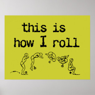This Is How I Roll Funny Poster Humor