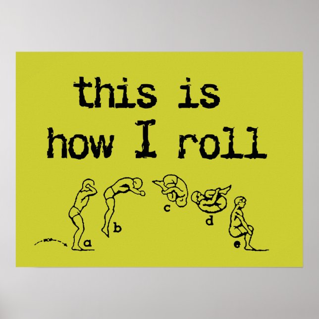 This Is How I Roll Funny Poster Humor (Front)