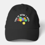This is How I Roll Funny RPG Gaming Dice Performance Cap<br><div class="desc">Show everyone how you roll with this funny baseball cap. It features my illustrations of different fantasy game style dice with 4-sided, 12-sided and 20-sided dice in bright colors and the message THIS IS HOW I ROLL above in bold white letters. Makes a great gift for fans of different role-playing...</div>