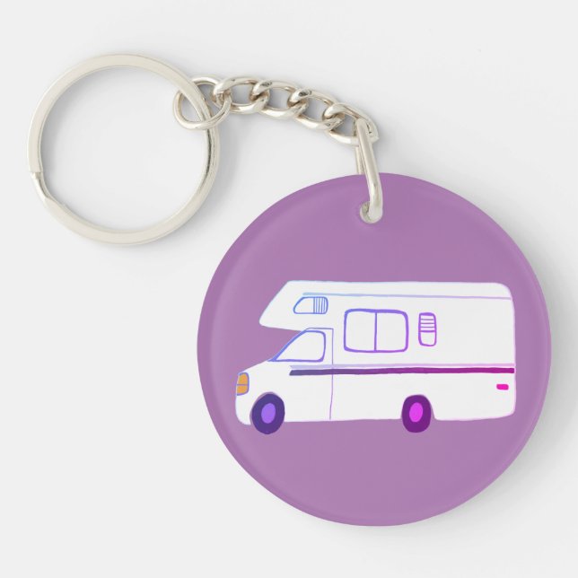 THIS IS HOW I ROLL RV Motorhome Camping CUSTOM Keychain (Front)