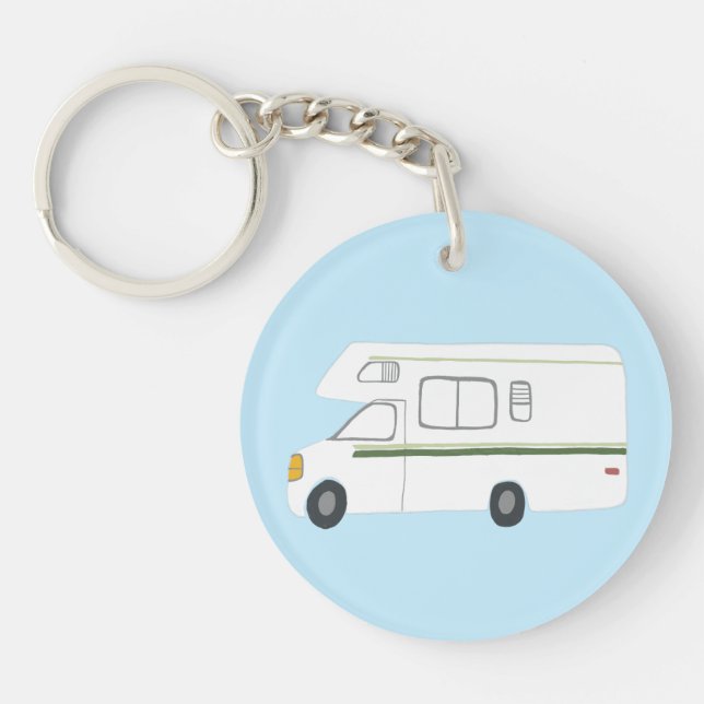 THIS IS HOW I ROLL RV Motorhome Camping CUSTOM Keychain (Front)