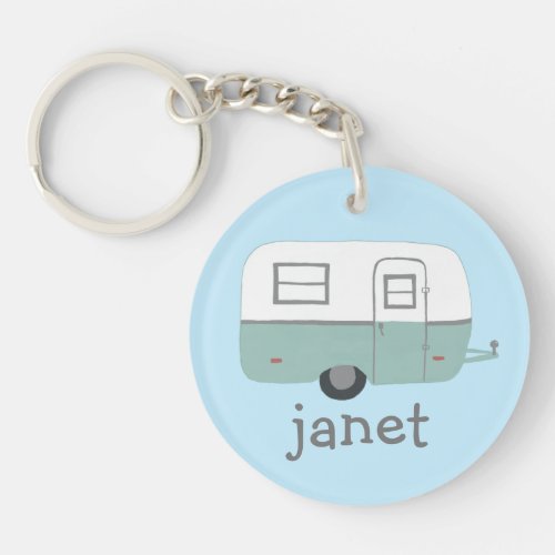 THIS IS HOW I ROLL RV Trailer Camping CUSTOM Keychain