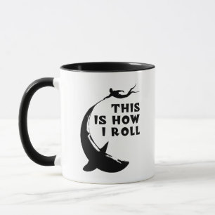 This Is How I Roll - Scuba Diving With Shark Mug