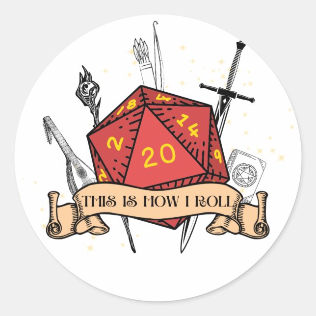 This Is How I Roll Sticker (Front)