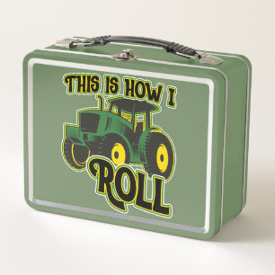 This Is How I Roll Tractor Metal Lunch Box