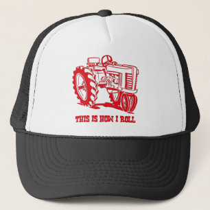 This Is How I Roll Tractor RED Hat