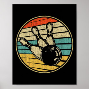 This Is How I Roll Vintage Retro Bowling 60s 70s B Poster