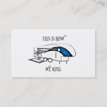 This is How We Roll (RV Humor) Card