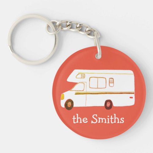 THIS IS HOW WE ROLL RV Motorhome Camping CUSTOM Keychain