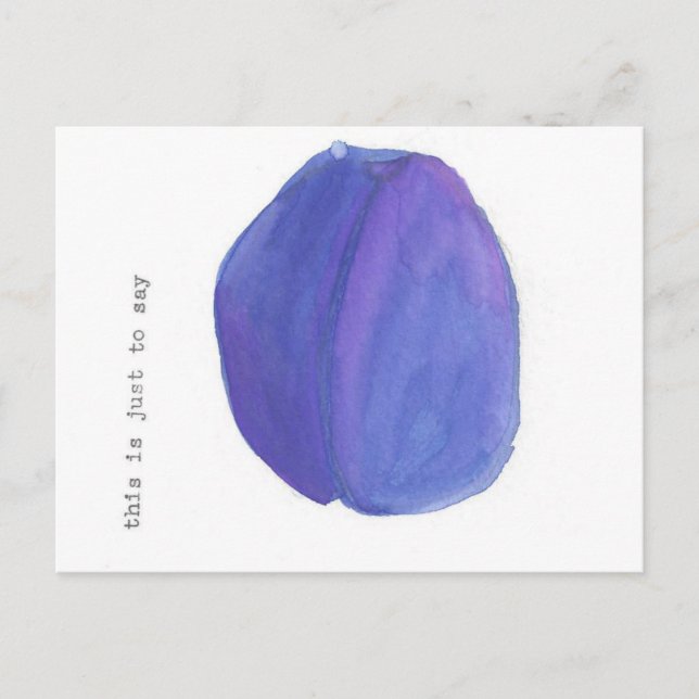 This is just to say... (William Carlos Williams) Postcard (Front)