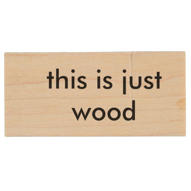 this is just wood wooden hard drive (Front)