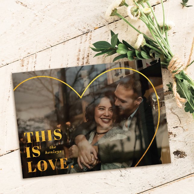 This is Love. Heart Valentine's Day Card - Foil (Creator Uploaded)