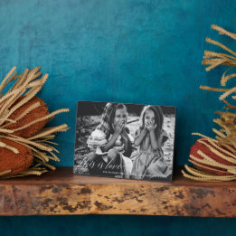 This is love Simple Script Photo Valentines Plaque