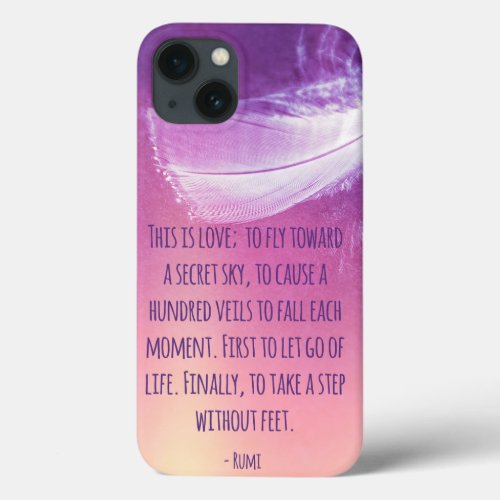 This is love to fly toward a secret sky iPhone 13 case